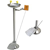 CGOLDENWALL Lavaojos de Emergencia Vertical de Acero Inoxidable Herramienta de Primeros Auxilios Control Doble de Manos…